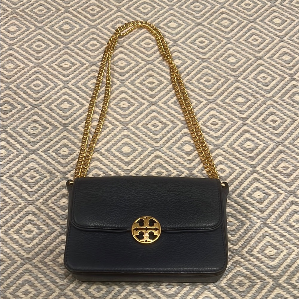 Tory Burch Navy Chelsea Mini